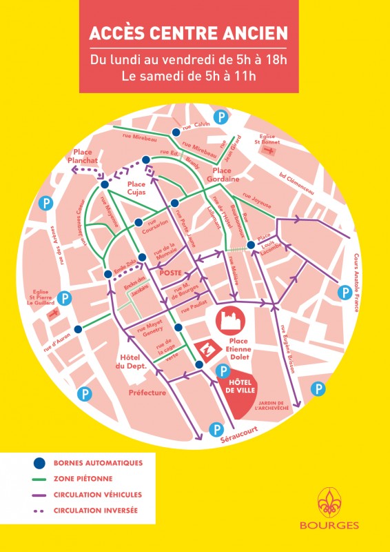 Plan estival de la circulation en centre-ville